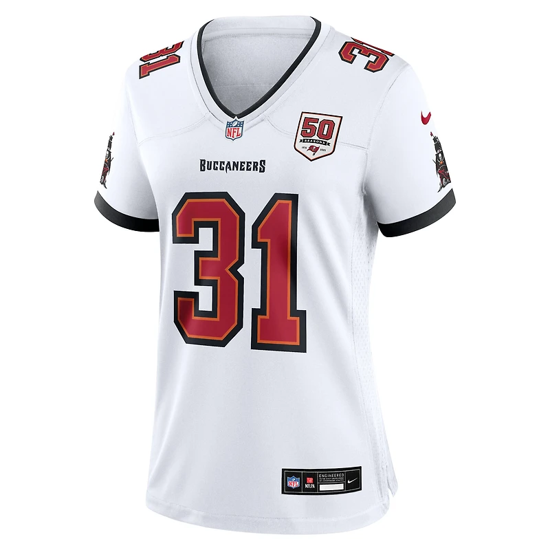Women's Nike Antoine Winfield Jr. White Tampa Bay Buccaneers 50th Season Patch Game Jersey