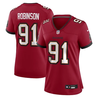 Women's Nike A'Shawn Robinson Red Tampa Bay Buccaneers Team Game Jersey