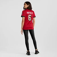Maillot Nike Baker Mayfield rouge pour femme, équipe des Tampa Bay Buccaneers, 50e saison