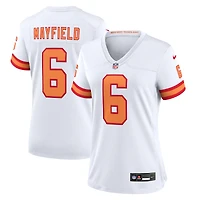 Maillot Nike Baker Mayfield blanc '76 pour femme des Tampa Bay Buccaneers