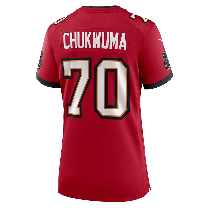 Women's Nike Ben Chukwuma  Red Tampa Bay Buccaneers Team Game Jersey