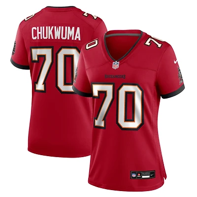 Women's Nike Ben Chukwuma  Red Tampa Bay Buccaneers Team Game Jersey