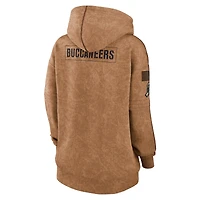 Sweat à capuche Nike marron Tampa Bay Buccaneers 2023 Salute To Service pour femme