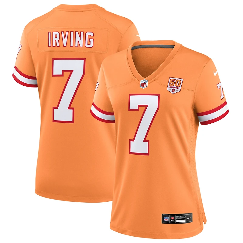 Women's Nike Bucky Irving Creamsicle Tampa Bay Buccaneers 50th Season Game Jersey