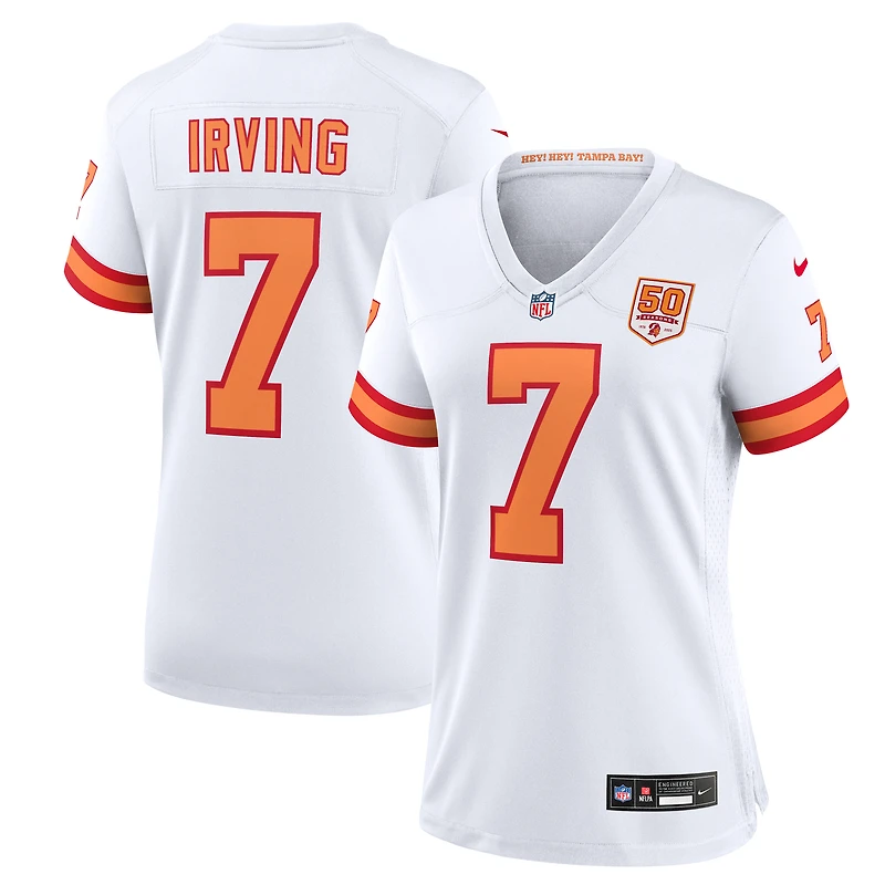 Women's Nike Bucky Irving White '76 Tampa Bay Buccaneers 50th Season Game Jersey