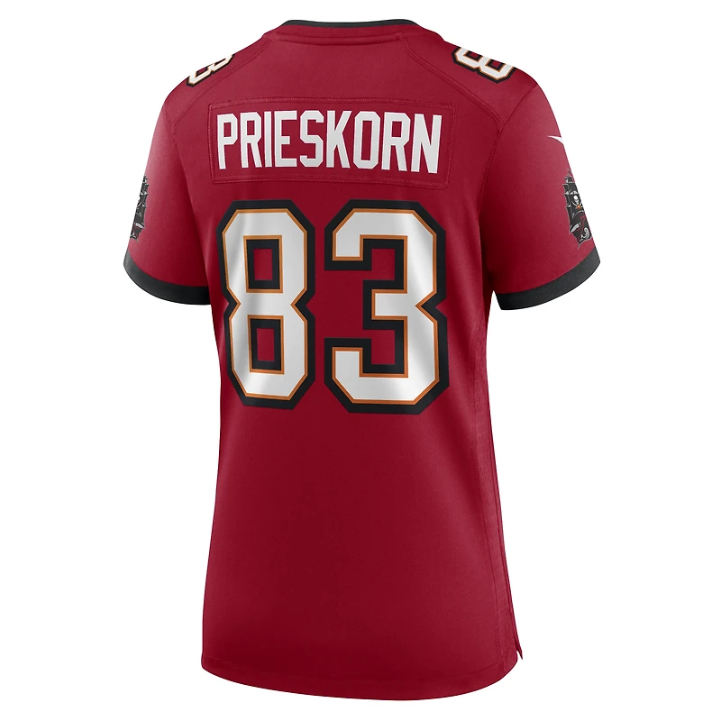 Women's Nike Caden Prieskorn  Red Tampa Bay Buccaneers Team Game Jersey