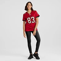 Maillot Nike Caden Prieskorn rouge pour femme des Tampa Bay Buccaneers