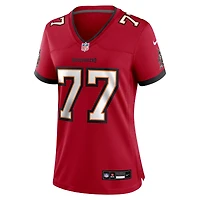 Women's Nike Charlie Heck  Red Tampa Bay Buccaneers Team Game Jersey