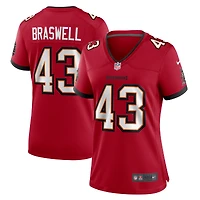 Women's Nike Chris Braswell  Red Tampa Bay Buccaneers Team Game Jersey
