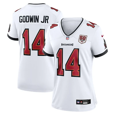 Maillot Nike Chris Godwin Jr. pour femme, blanc, 50e saison des Tampa Bay Buccaneers