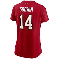 Women's Nike Chris Godwin Red Tampa Bay Buccaneers Name & Number T-Shirt