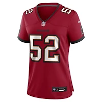 Maillot de match Nike Christian Rozeboom rouge des Buccaneers Tampa Bay pour femmes
