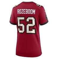 Maillot de match Nike Christian Rozeboom rouge des Buccaneers Tampa Bay pour femmes