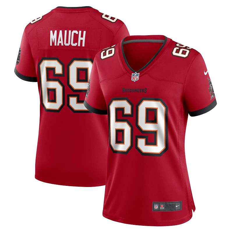 Women's Nike Cody Mauch Red Tampa Bay Buccaneers Game Jersey