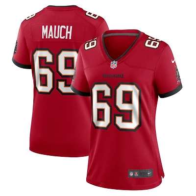 Women's Nike Cody Mauch Red Tampa Bay Buccaneers Game Jersey