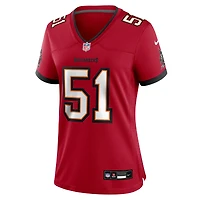 Maillot Nike David Walker rouge pour femme des Tampa Bay Buccaneers