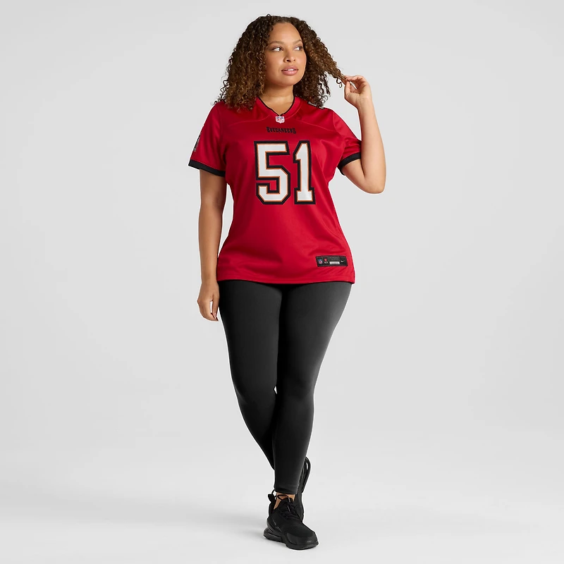 Women's Nike David Walker  Red Tampa Bay Buccaneers Team Game Jersey