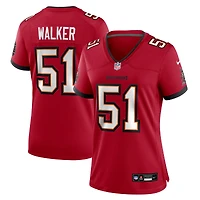 Women's Nike David Walker  Red Tampa Bay Buccaneers Team Game Jersey