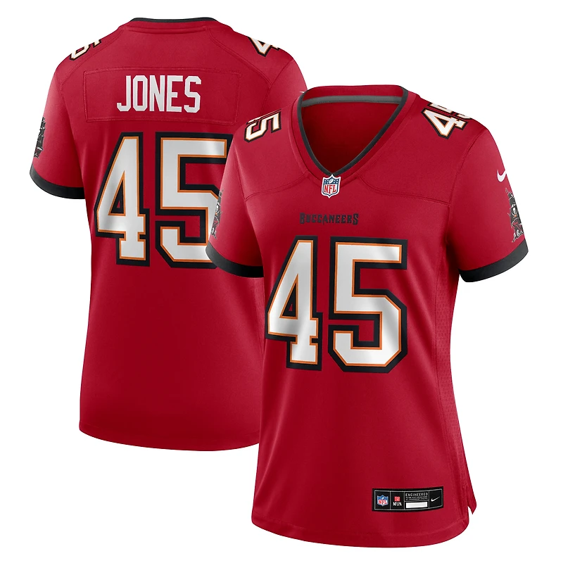 Women's Nike Deion Jones  Red Tampa Bay Buccaneers Team Game Jersey