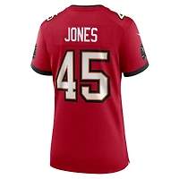 Maillot Nike Deion Jones rouge des Buccaneers de Tampa Bay pour femme