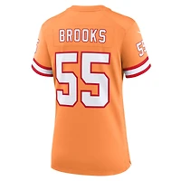 Women's Nike Derrick Brooks Orange Tampa Bay Buccaneers Throwback Game Jersey