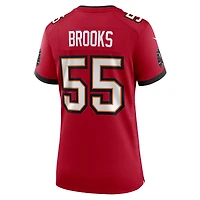 Maillot Nike Derrick Brooks rouge pour femme, 50e anniversaire des Tampa Bay Buccaneers