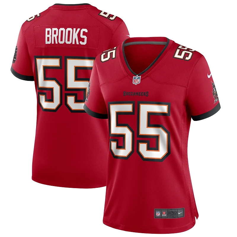 Maillot de joueur retraité Nike Derrick Brooks pour femme des Tampa Bay Buccaneers Game, rouge
