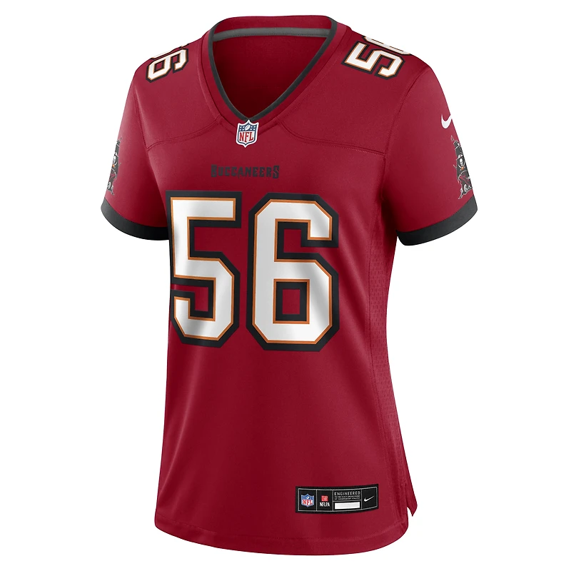 Maillot Nike Desmond Watson rouge des Tampa Bay Buccaneers pour femme