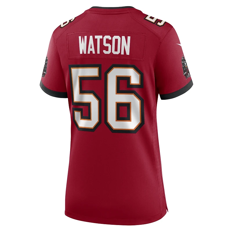 Maillot Nike Desmond Watson rouge des Tampa Bay Buccaneers pour femme