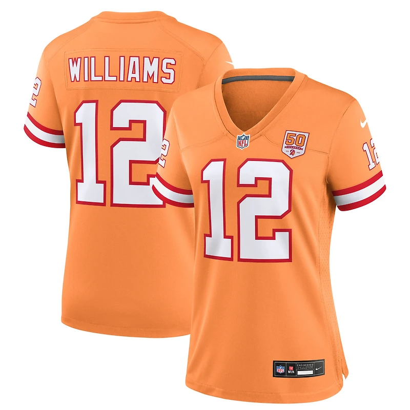 Maillot Nike Doug Williams Creamsicle pour femme, 50e match de la saison des Tampa Bay Buccaneers