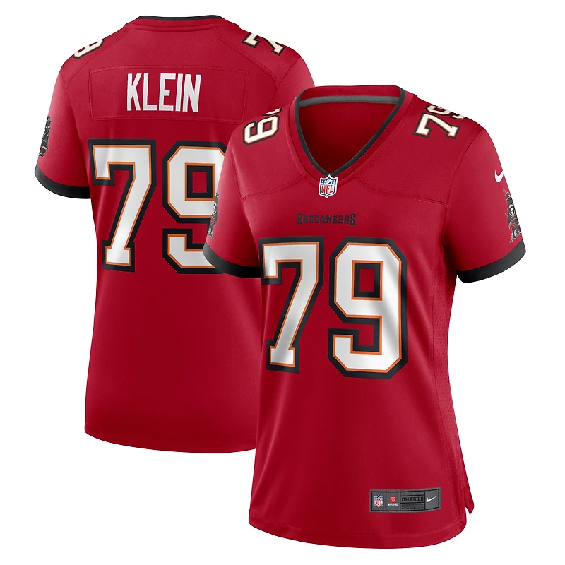 Maillot de match Nike Elijah Klein pour femme, rouge, Tampa Bay Buccaneers