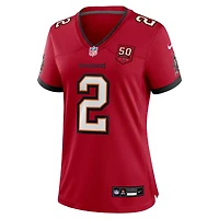 Maillot de match la 50e saison l'équipe des Buccaneers Tampa Bay Nike Emeka Egbuka rouge pour femme