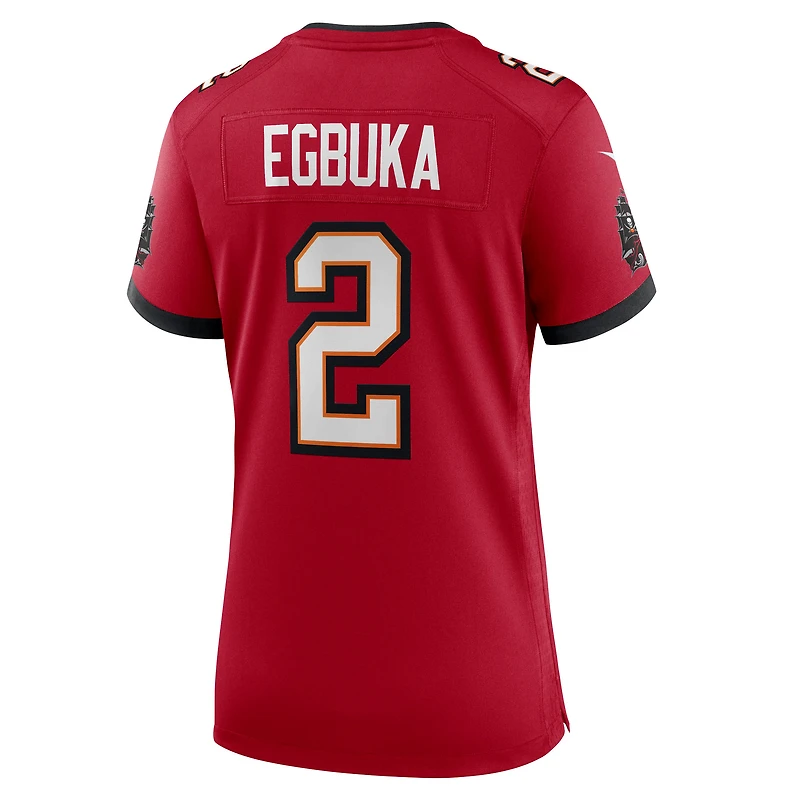 Women's Nike Emeka Egbuka  Red Tampa Bay Buccaneers Team Game Jersey