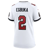 Maillot de match la 50e saison des Buccaneers Tampa Bay Nike Emeka Egbuka pour femme, blanc