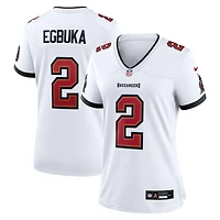 Maillot de match Nike Emeka Egbuka pour femme, blanc, Tampa Bay Buccaneers