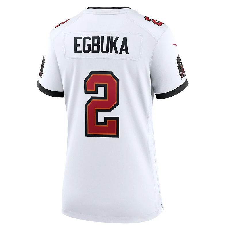 Maillot de match Nike Emeka Egbuka pour femme, blanc, Tampa Bay Buccaneers