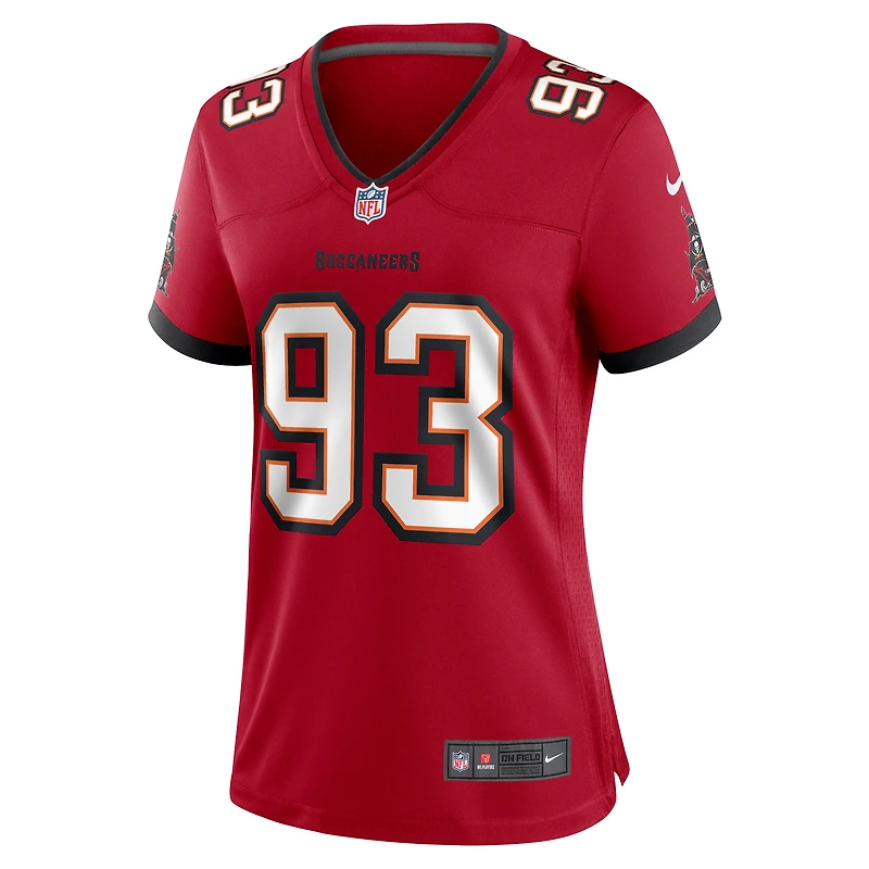 Maillot de match Nike Eric Banks Tampa Bay Buccaneers pour femme, rouge