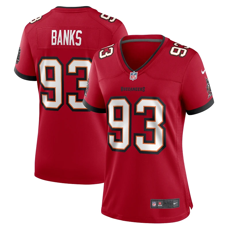 Women's Nike Eric Banks Red Tampa Bay Buccaneers Game Jersey