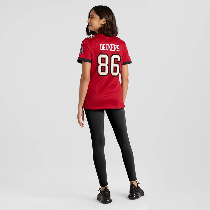 Women's Nike Evan Deckers  Red Tampa Bay Buccaneers Team Game Jersey