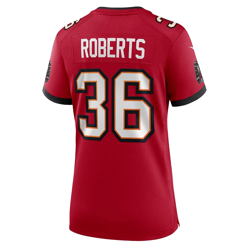 Maillot Nike J. Roberts rouge pour femme, équipe des Buccaneers de Tampa Bay