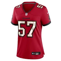 Maillot Nike John Bullock rouge pour femme des Tampa Bay Buccaneers