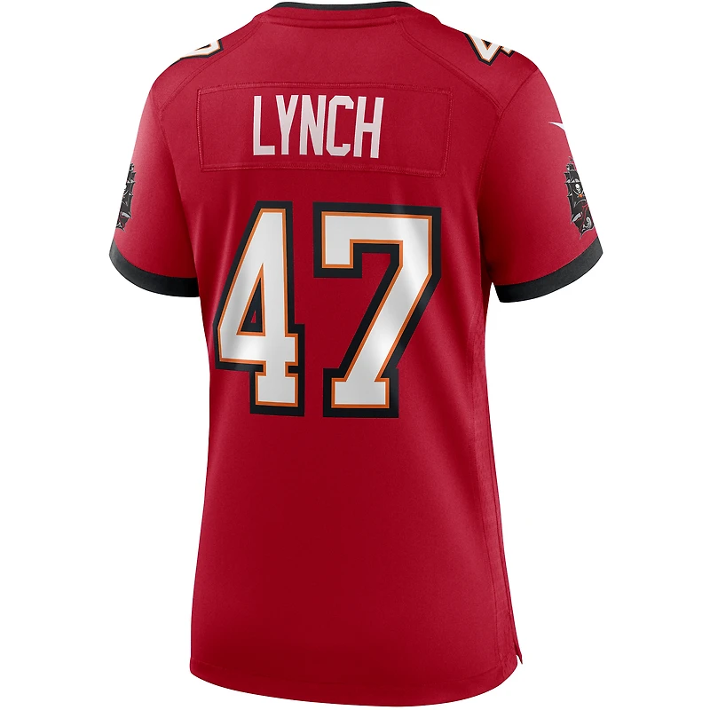 Maillot de joueur retraité Nike John Lynch pour femme des Tampa Bay Buccaneers Game, rouge