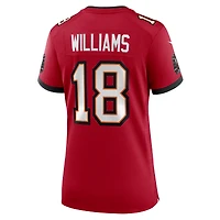 Maillot Nike Josh Williams rouge des Tampa Bay Buccaneers pour femme
