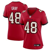 Women's Nike JT Gray  Red Tampa Bay Buccaneers Team Game Jersey