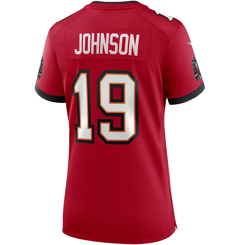 Women's Nike Keyshawn Johnson Red Tampa Bay Buccaneers Game Retired Player Jersey