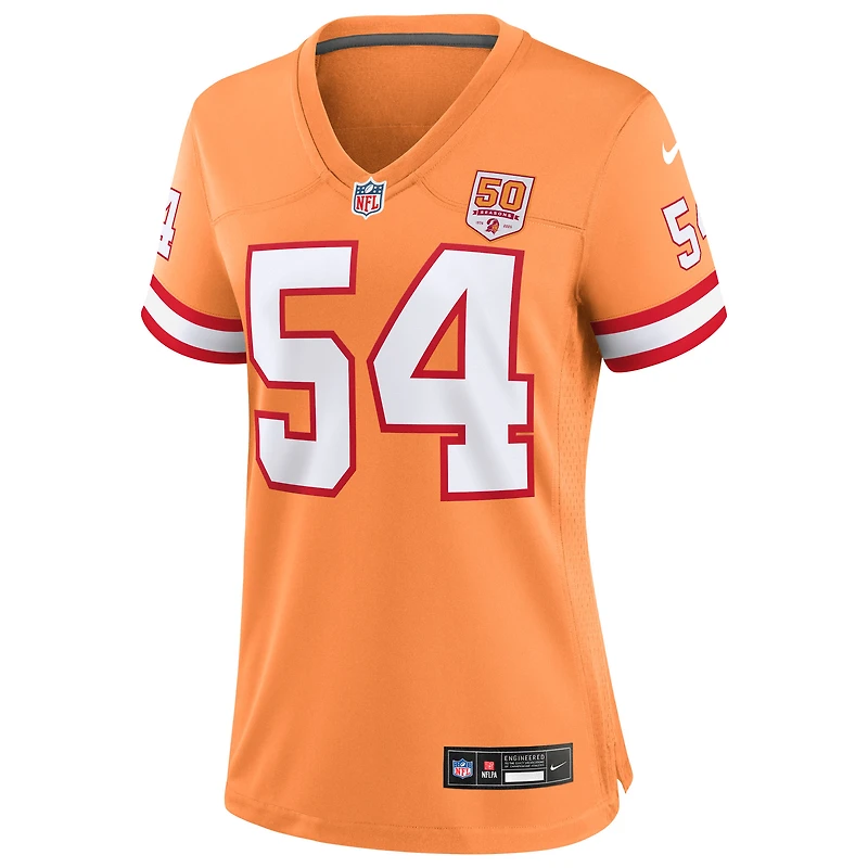 Maillot Nike Lavonte David Creamsicle pour femme, 50e saison des Buccaneers de Tampa Bay