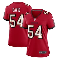 Maillot Nike Lavonte David rouge pour femme des Buccaneers de Tampa Bay