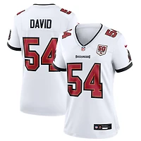 Maillot Nike Lavonte David White pour femme, 50e anniversaire des Tampa Bay Buccaneers, blanc