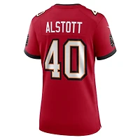 Maillot Nike Mike Alstott rouge pour femme, 50e anniversaire des Tampa Bay Buccaneers