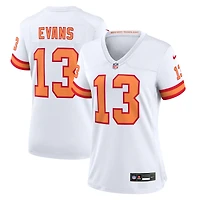 Maillot Nike Mike Evans blanc '76 pour femme des Buccaneers de Tampa Bay